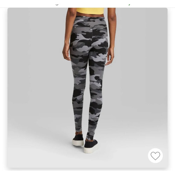 Wild Fable High-Waisted Leggings Gray Camo sz L NWT - Picture 7 of 8